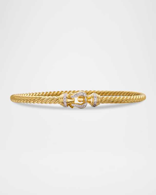 3.5mm Buckle Bracelet in 18K Gold